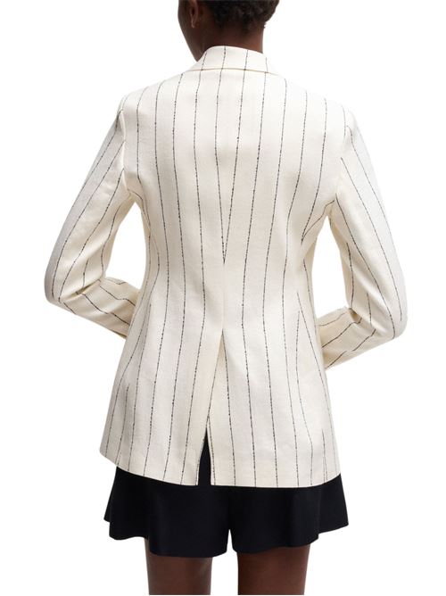 Giacca donna panna in misto lino Hugo Boss | 50537464962